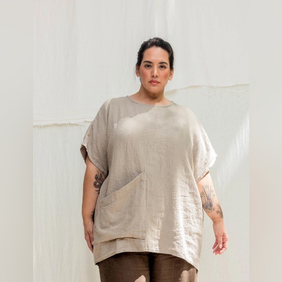 Elizabeth Suzann Harper Tunic mid weight linen - Picture 8 of 13